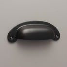 Classic Cast Iron Cup Pull Handle · Black ·-Drawer Pulls-Yester Home