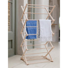 Classic Folding Wooden Clothes Horse | Natural - Laundry & Ironing - Garden Trading - Yester Home