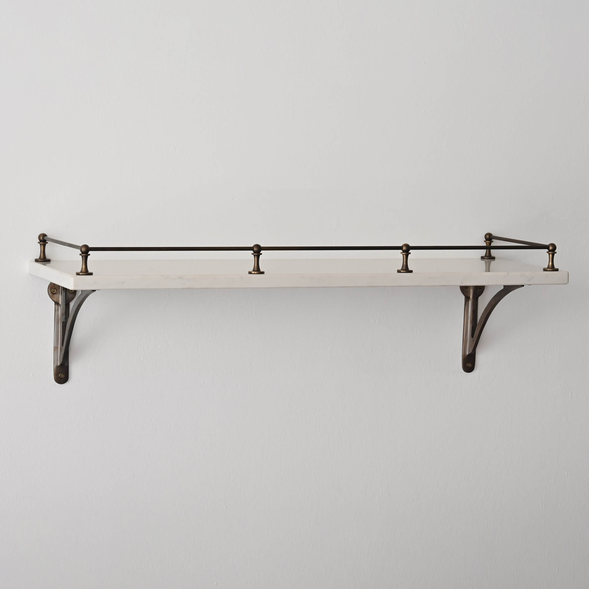 Classic Gallery Shelf Rail | Aged Brass | Yester Home