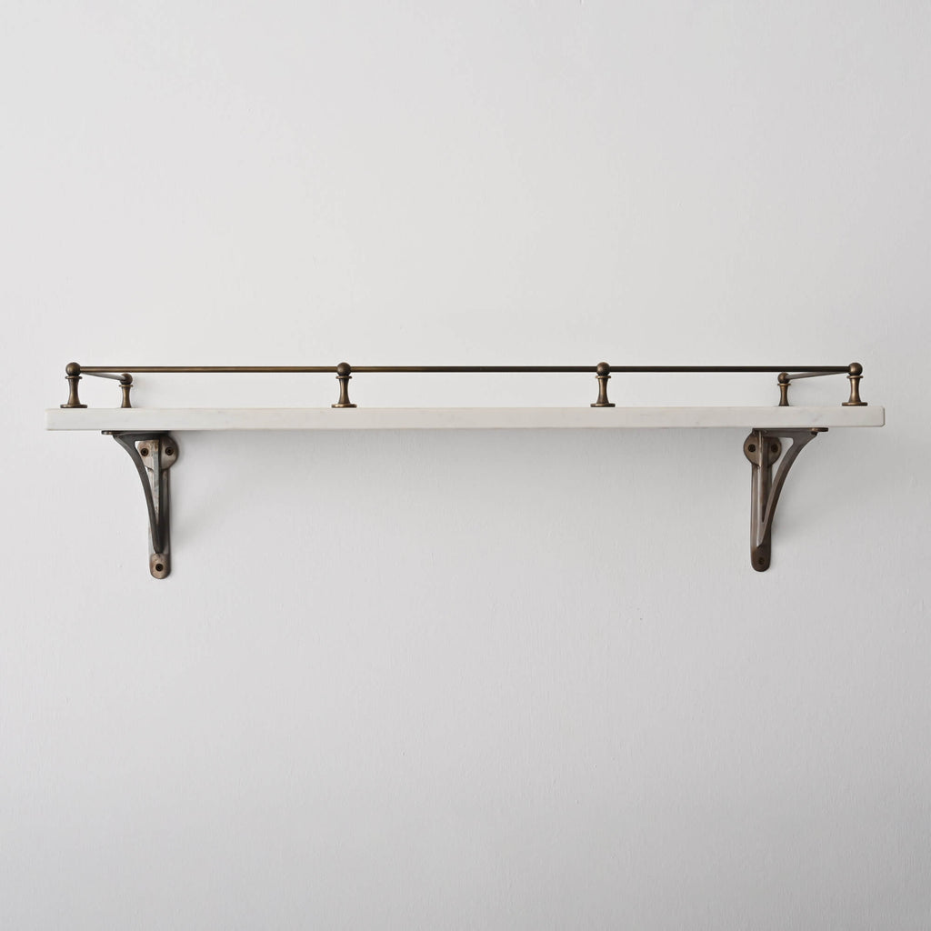 Classic Gallery Shelf Rail | Aged Brass | Yester Home