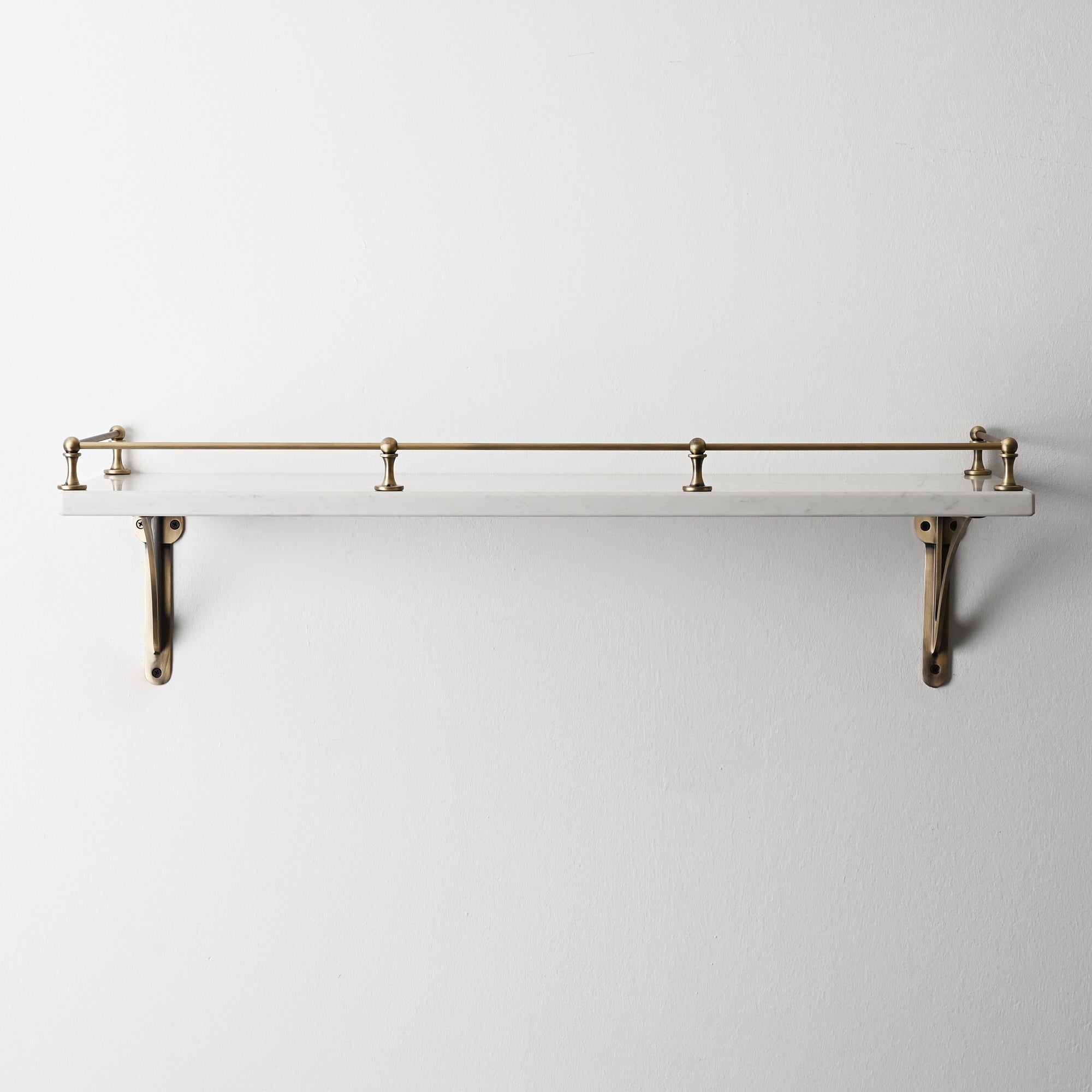 Classic Gallery Shelf Rail | Aged Brushed Brass - Gallery Rails - Yester Home - Yester Home