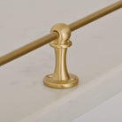 Classic Brushed Satin Brass Gallery Shelf Rail-Gallery Rails-Yester Home
