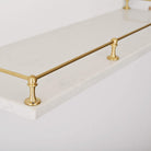Classic Brushed Satin Brass Gallery Shelf Rail-Gallery Rails-Yester Home