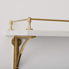 Classic Brushed Satin Brass Gallery Shelf Rail-Gallery Rails-Yester Home