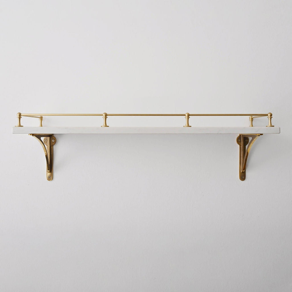 Brass Gallery Rails | Yester Home