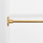 Classic Gallery Shelf Rail | Brushed Satin Brass Lacquered - Gallery Rails - Yester Home - Yester Home