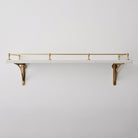 Classic Brushed Satin Brass Gallery Shelf Rail-Gallery Rails-Yester Home