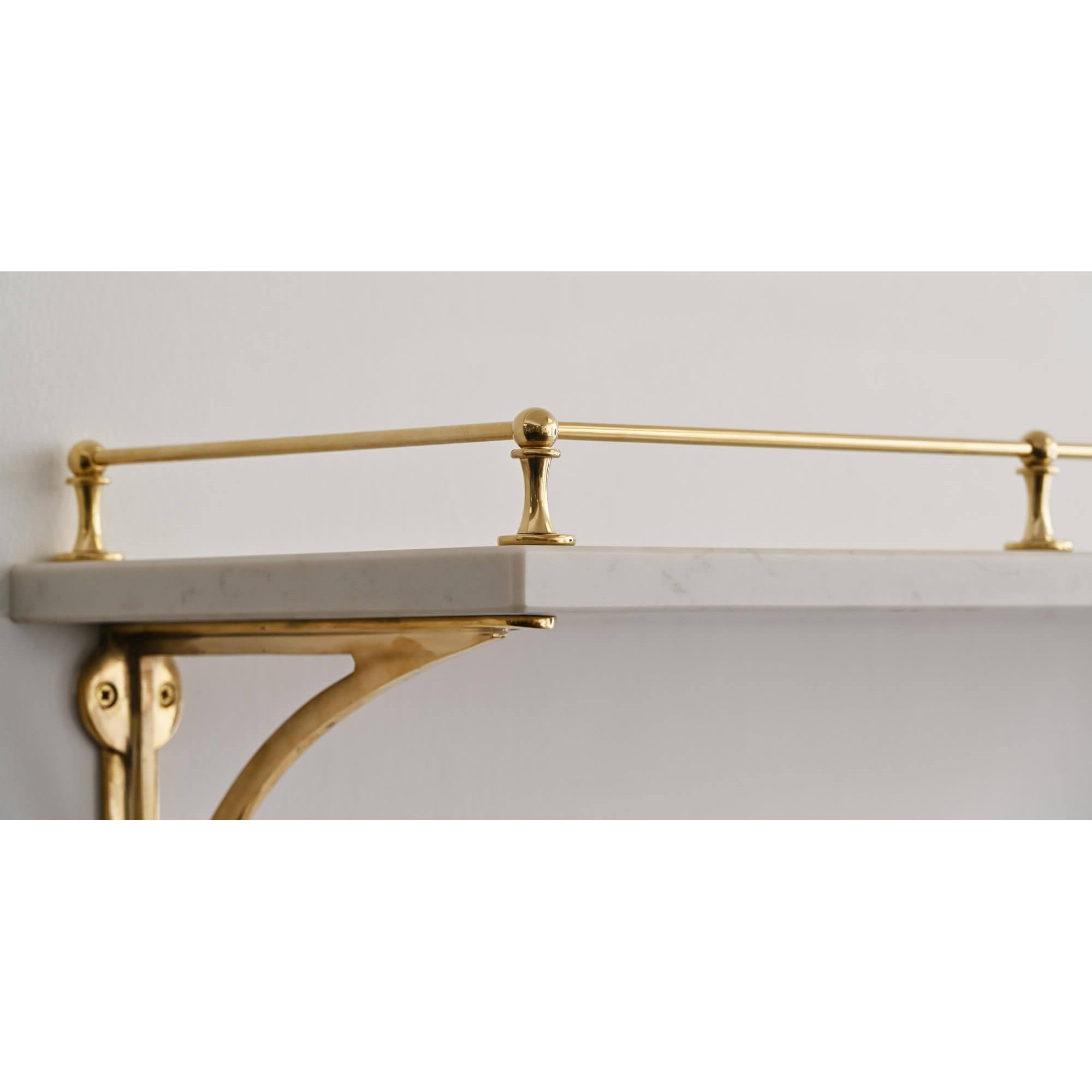 Classic Gallery Shelf Rail | Polished Brass | Yester Home