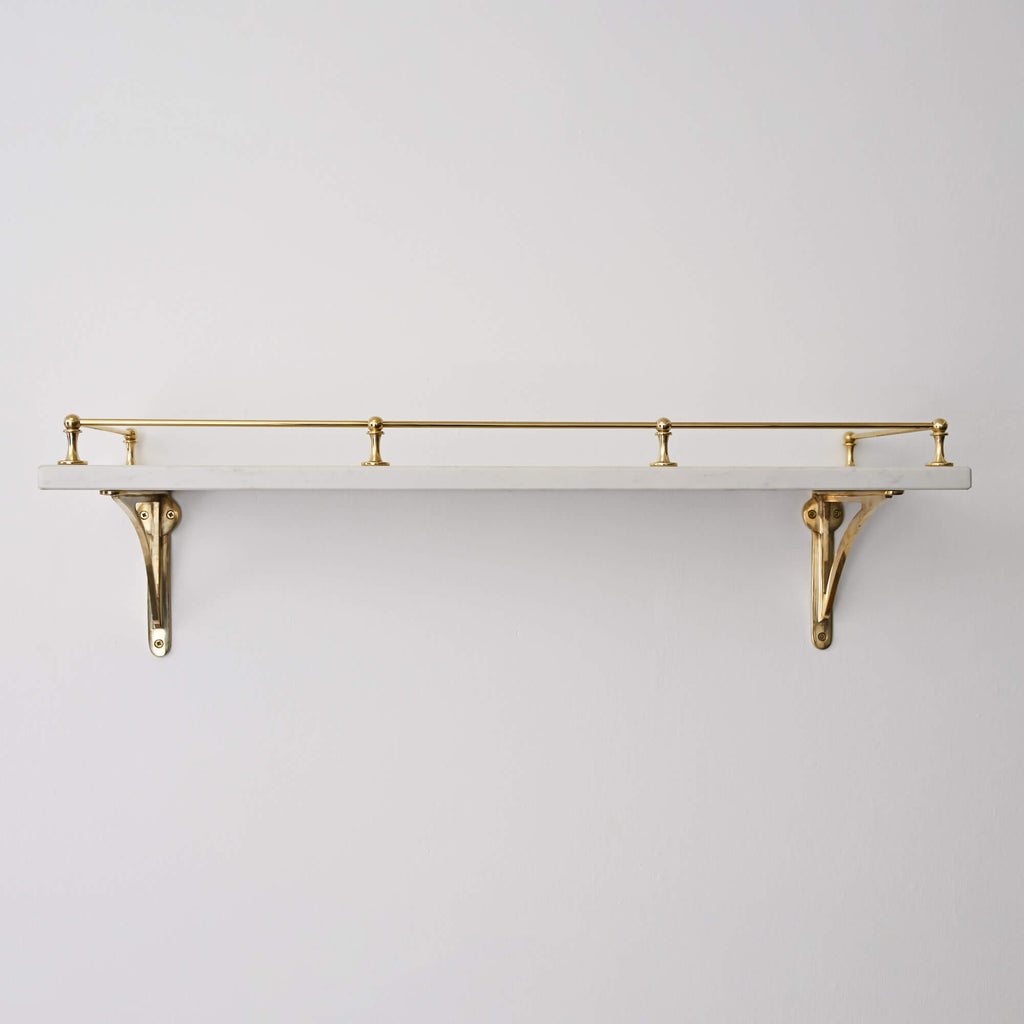 Classic Gallery Shelf Rail | Polished Brass | Yester Home