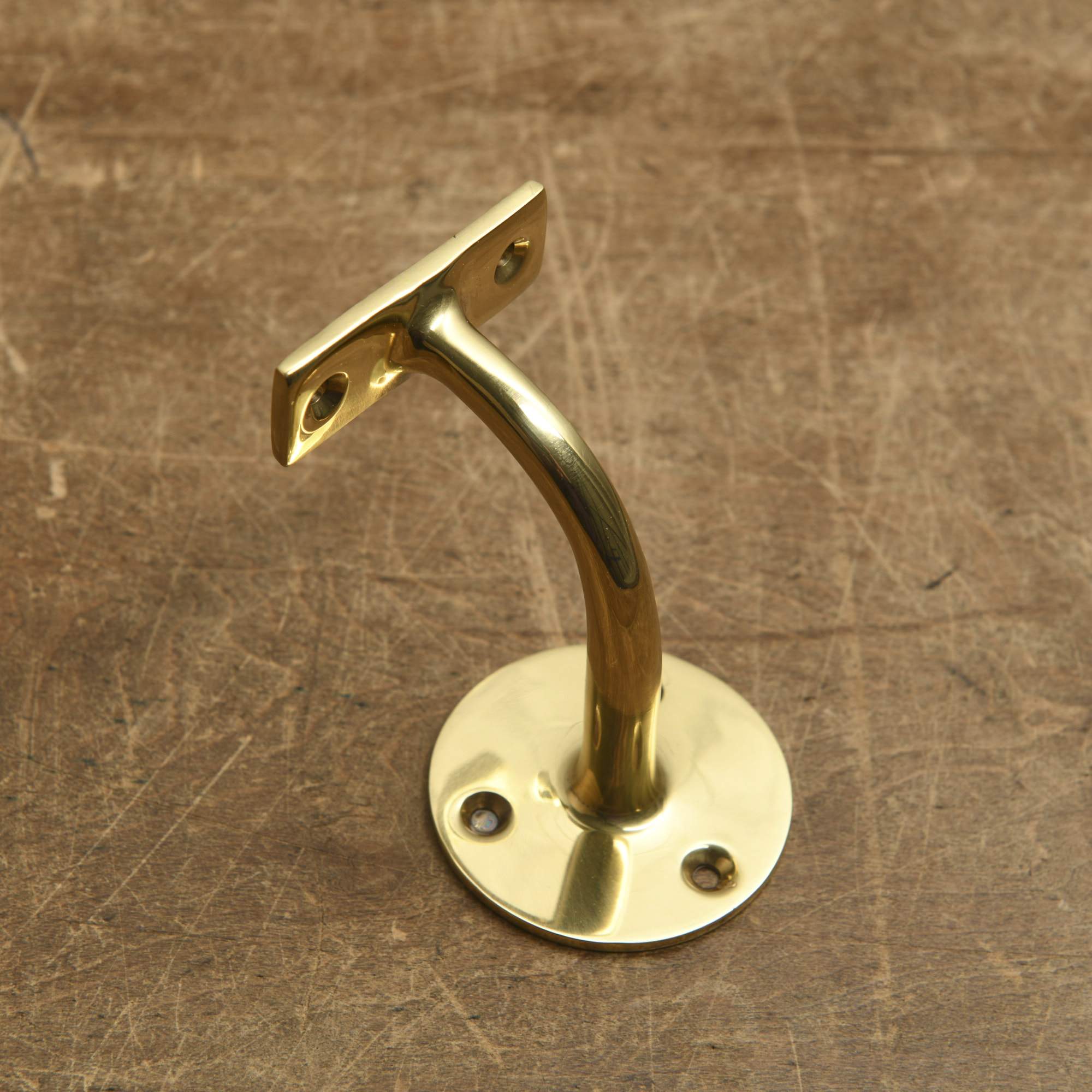 Classic Brass Handrail Bracket-Handrail Brackets-Yester Home