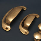Classic Polished Bronze Cupboard Handles-Cabinet Knobs-Yester Home