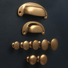 Classic Polished Bronze Cupboard Handles-Cabinet Knobs-Yester Home