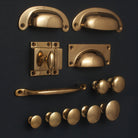Classic Polished Bronze Cupboard Handles-Cabinet Knobs-Yester Home
