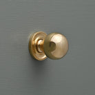 Classic Polished Brass Round Cupboard Knob-Cabinet Knobs-Yester Home