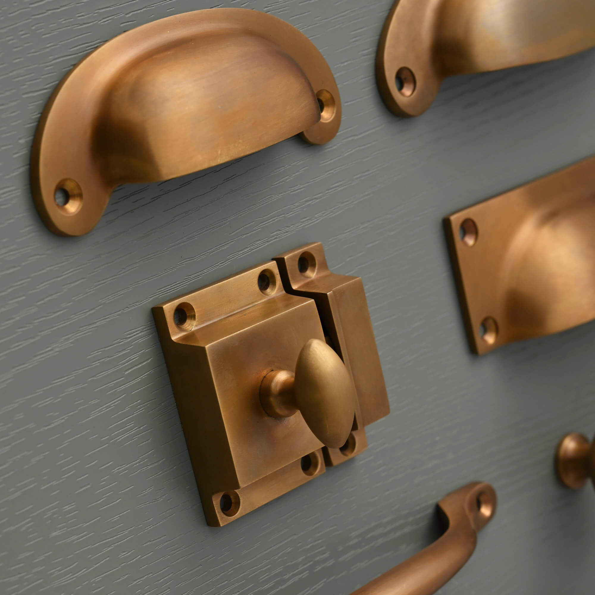 Classic Satin Aged Brass Cupboard Handles - Cabinet Knobs - Yester Home - Yester Home