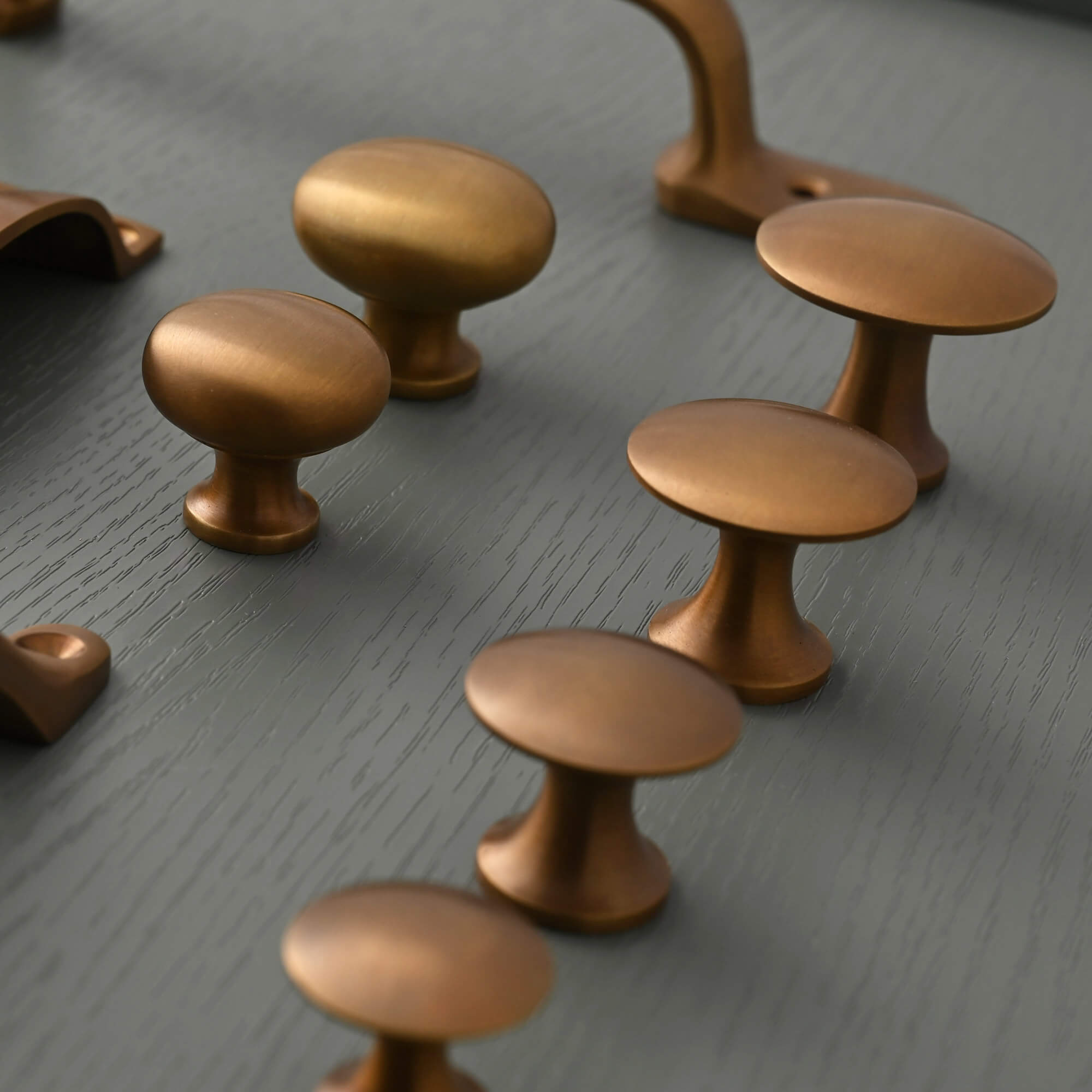 Classic Satin Aged Brass Cupboard Handles - Cabinet Knobs - Yester Home - Yester Home