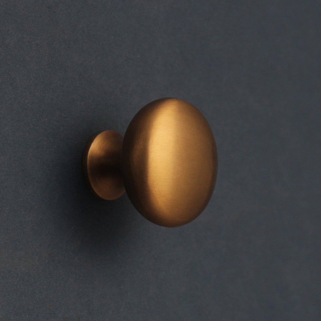 Classic Satin Aged Brass Cupboard Handles-Cabinet Knobs-Yester Home