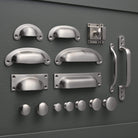 Classic Brushed Satin Nickel Cupboard Handles-Cabinet Knobs-Yester Home
