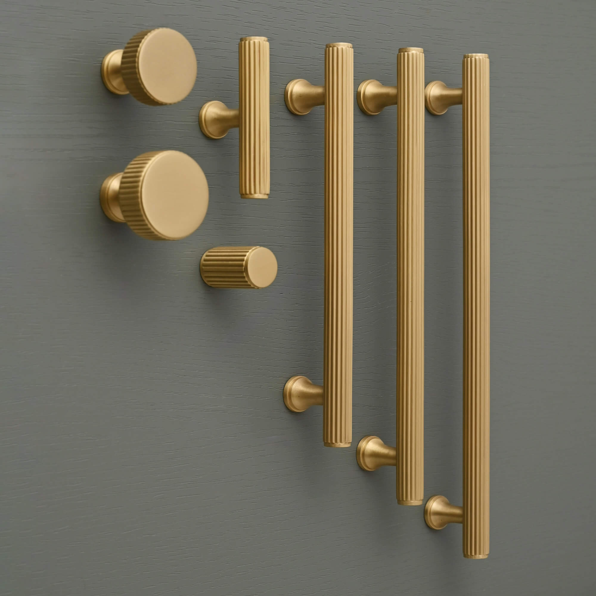 Claverley Cupboard Handles | Brushed Satin Brass Lacquered - Cabinet Handles - Yester Home - Yester Home