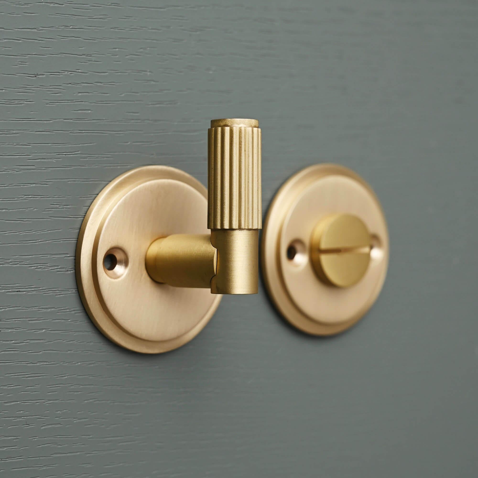 Claverley Brass Bathroom Thumbturn Lock - Thumbturns - Yester Home - Yester Home