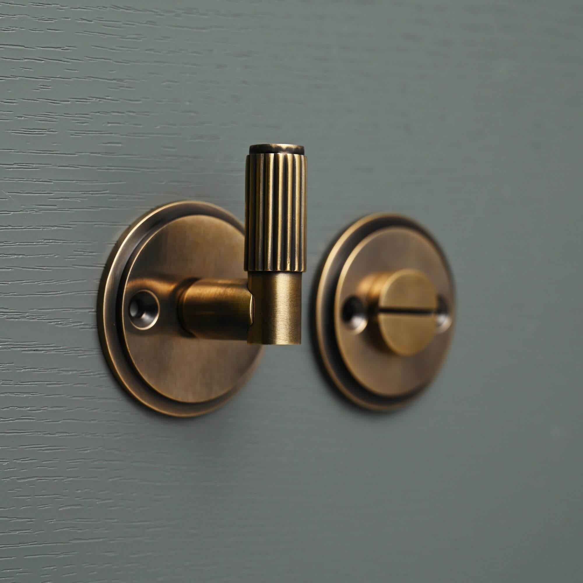 Claverley Brass Bathroom Thumbturn Lock - Thumbturns - Yester Home - Yester Home