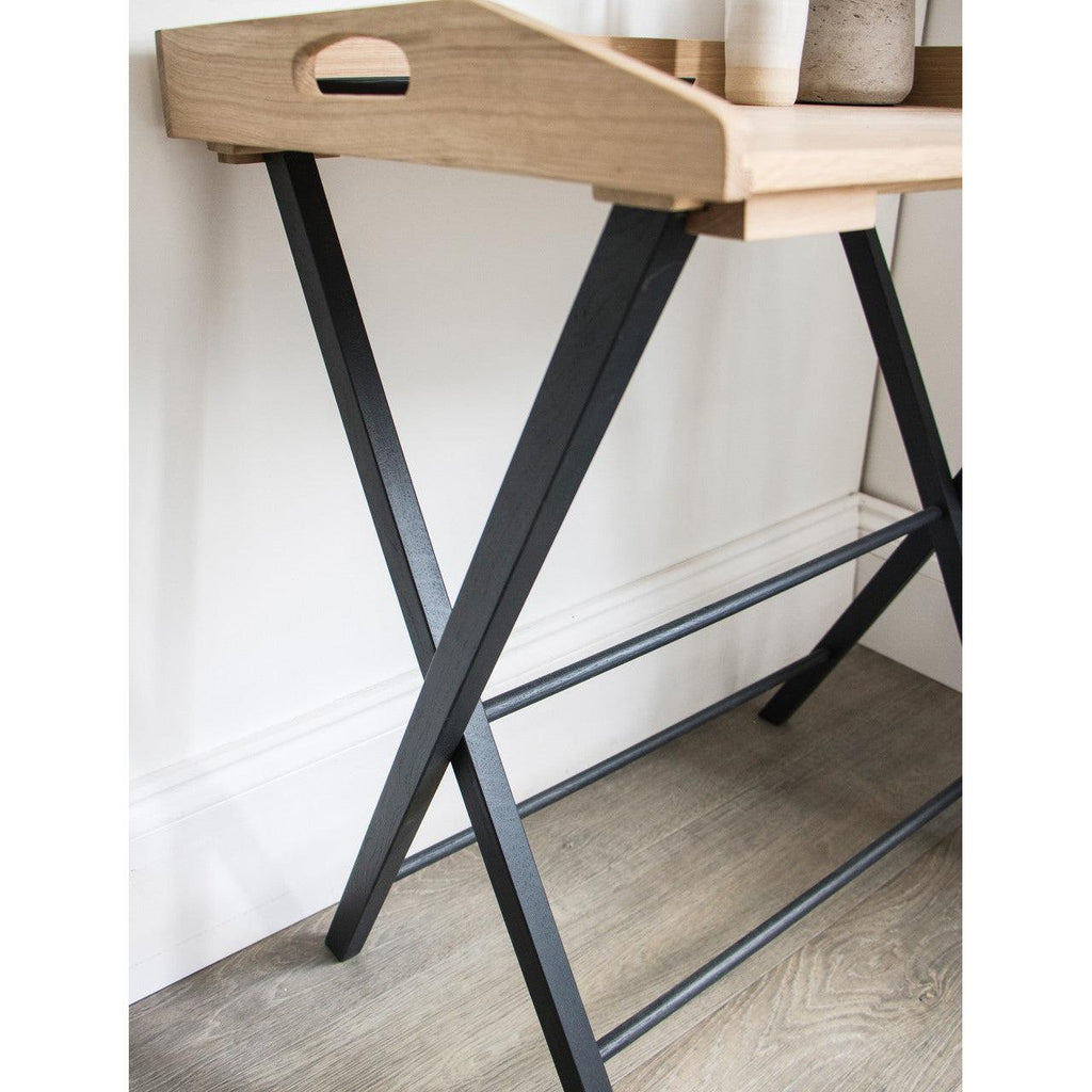 Clockhouse Desk Tray in Carbon - Oak & Beech