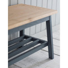 Clockhouse Hallway Bench in Charcoal - Oak & Beech-Indoor Furniture-Yester Home