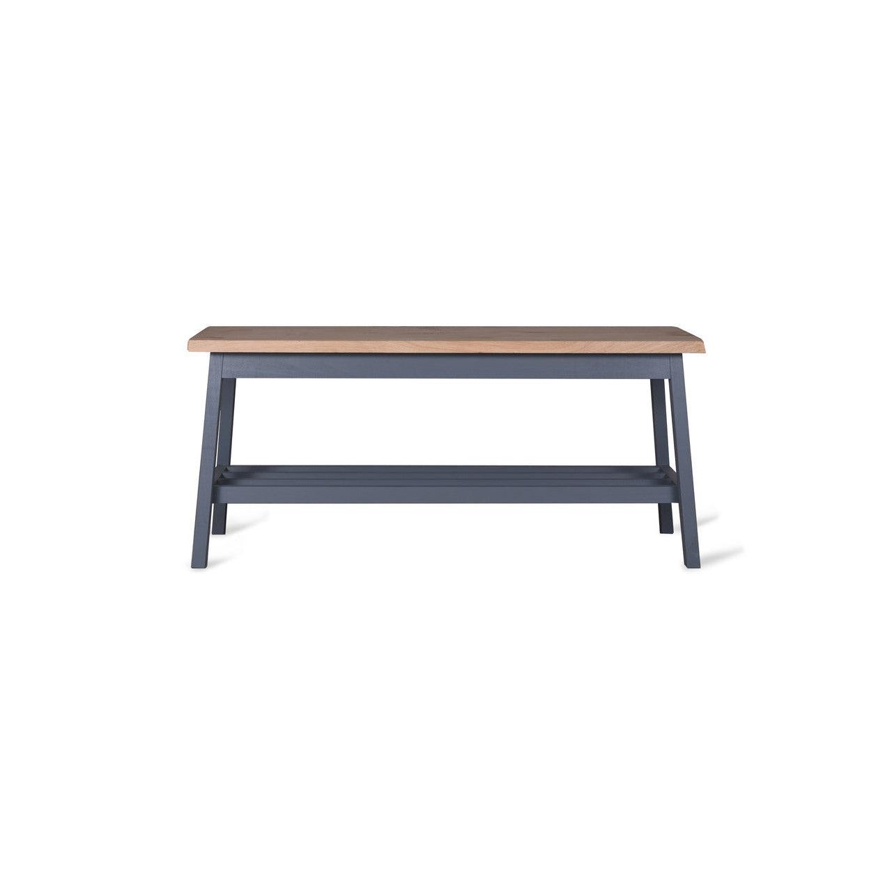 Clockhouse Hallway Bench in Charcoal - Oak & Beech-Indoor Furniture-Yester Home