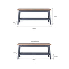 Clockhouse Hallway Bench in Charcoal - Oak & Beech-Indoor Furniture-Yester Home