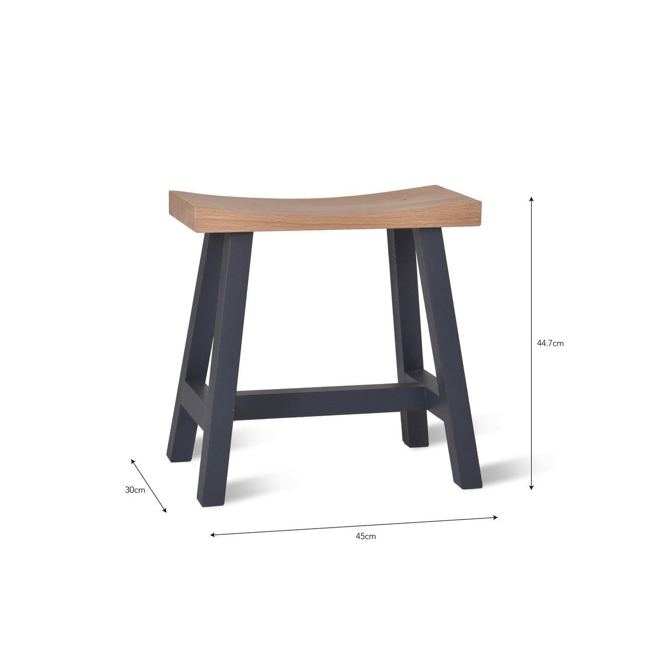 Clockhouse Stool with Carbon Legs - Oak & Beech-Indoor Furniture-Yester Home
