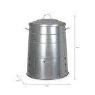 Compost Bin, 120L - Galvanised Steel-Planting Accessories-Yester Home