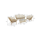 Corston Sofa Set | Natural - Outdoor Sofas & Sets - Garden Trading - Yester Home
