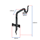 Cosmo Twist Shelf Support Matt Black-Ferro Handforged Collection-Yester Home