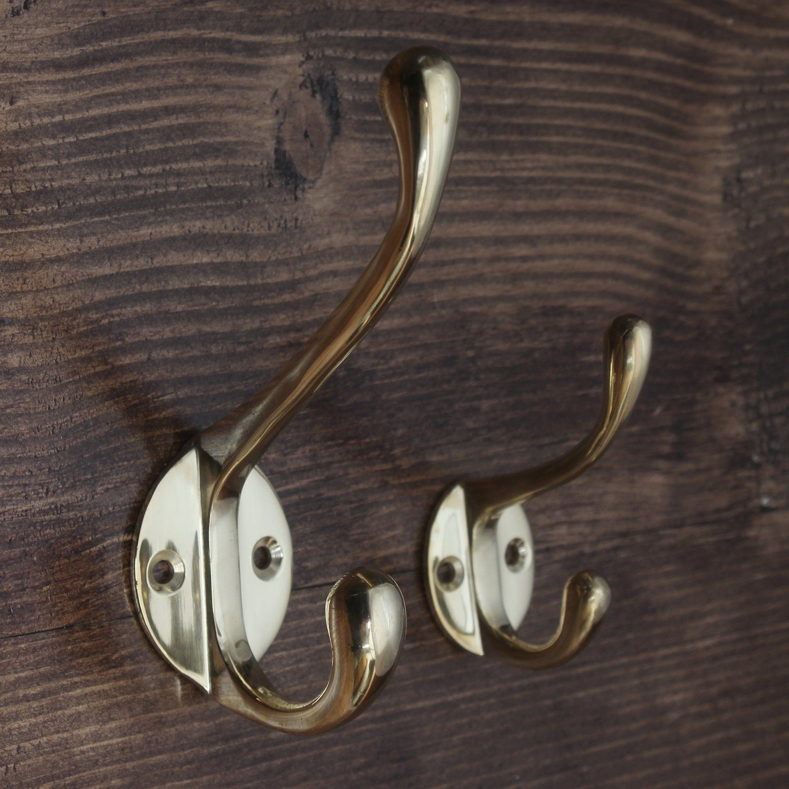Crompton Brass Hat & Coat Hook-Coat Hooks-Yester Home