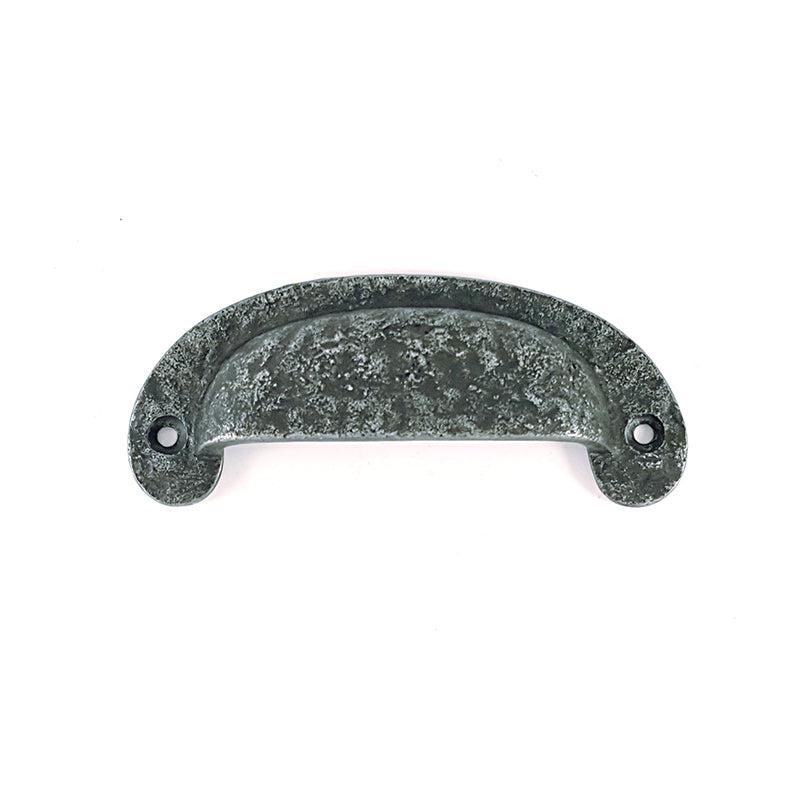 Cup Drawer Pull Pewter - Pewter Cabinet Handles - Spira Brass - Yester Home