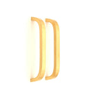 Curve Bar Cabinet Handle Satin Brass Medium-Cabinet Handles-Yester Home