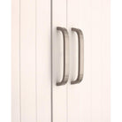 Curve Bar Cabinet Handle Satin Silver Small-Cabinet Handles-Yester Home