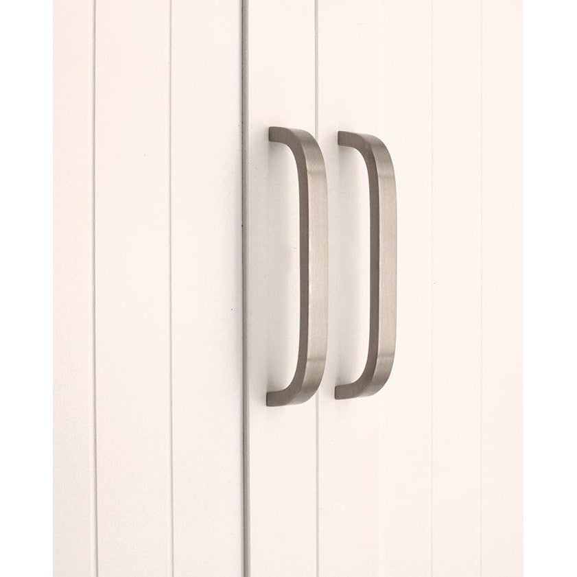 Curve Bar Cabinet Handle Satin Silver Small - Cabinet Handles - Spira Brass - Yester Home
