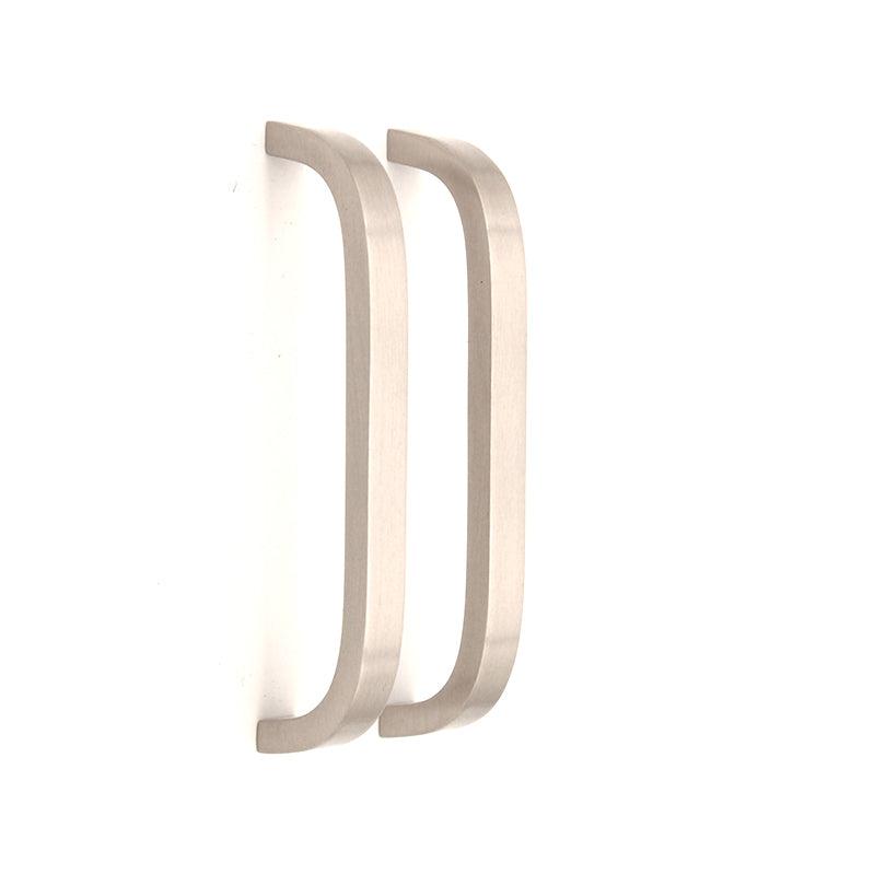 Curve Bar Cabinet Handle Satin Silver Small-Cabinet Handles-Yester Home