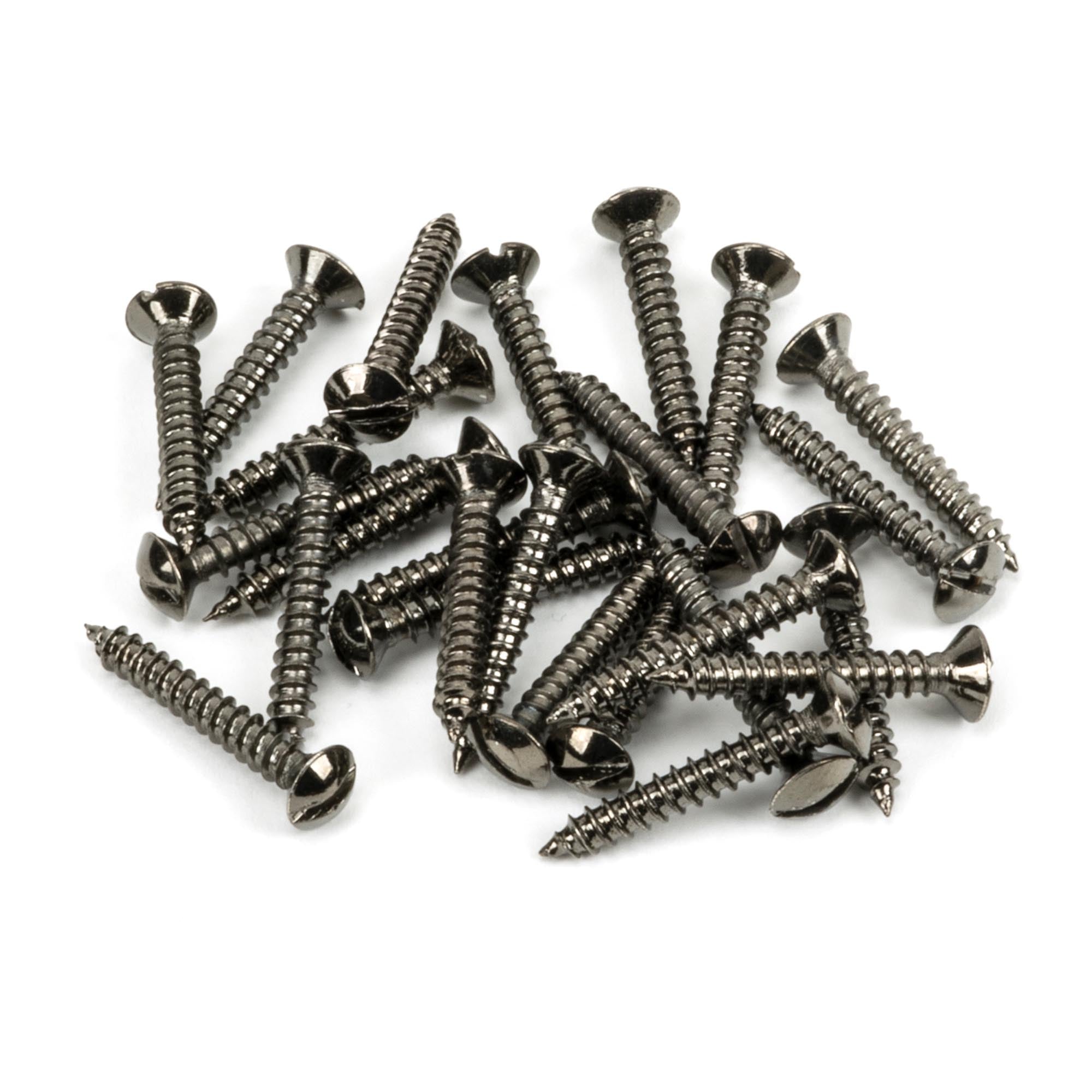 Dark Stainless Steel 6x1" CSK Raised Head Screws (25) | From The Anvil - Screws & Bolts - From The Anvil - Yester Home