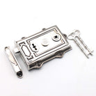 Davenport Rim Lock Aged Nickel-Rim Locks-Yester Home