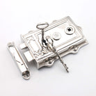 Davenport Rim Lock Polished Nickel-Rim Locks-Yester Home