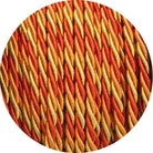 Deep Oranges Velvet Twisted Fabric Cable-Fabric Cable-Yester Home