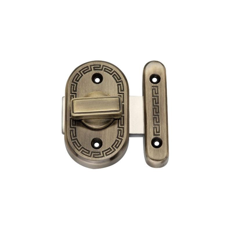 Delta Bathroom Latch Big Antique Brass-Bathroom Latches-Yester Home
