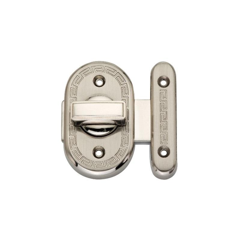 Delta Bathroom Latch Big Satin Nickel-Bathroom Latches-Yester Home