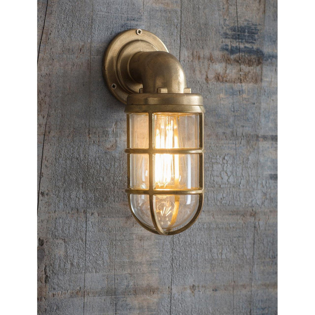 Devonport Down Light - Brass-Outdoor Lighting-Yester Home