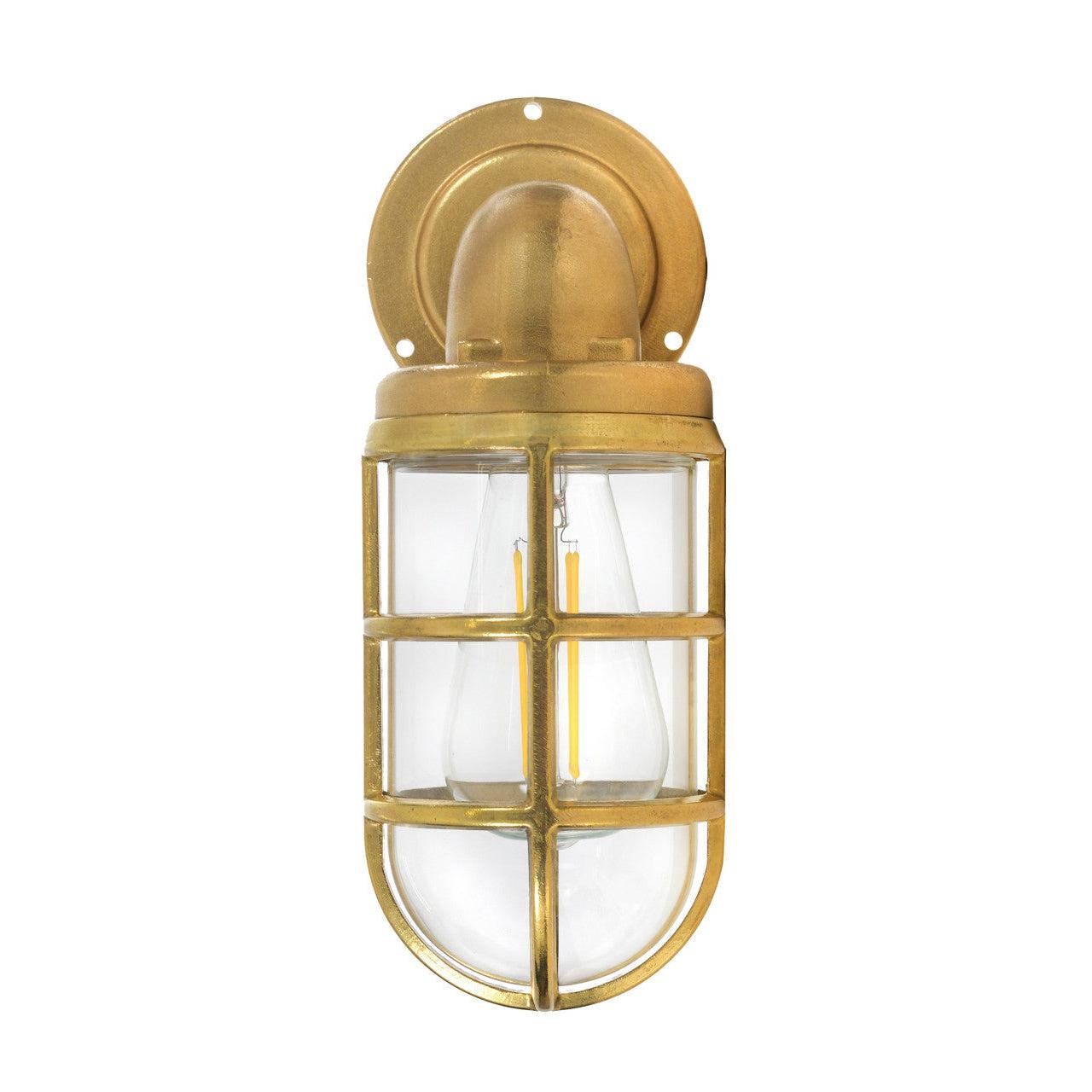 Devonport Down Light - Brass-Outdoor Lighting-Yester Home
