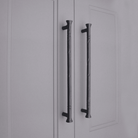 Dona Pull Handle Large Matt Black-Cabinet Handles-Yester Home