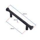 Dona Pull Handle Small Matt Black-Cabinet Handles-Yester Home
