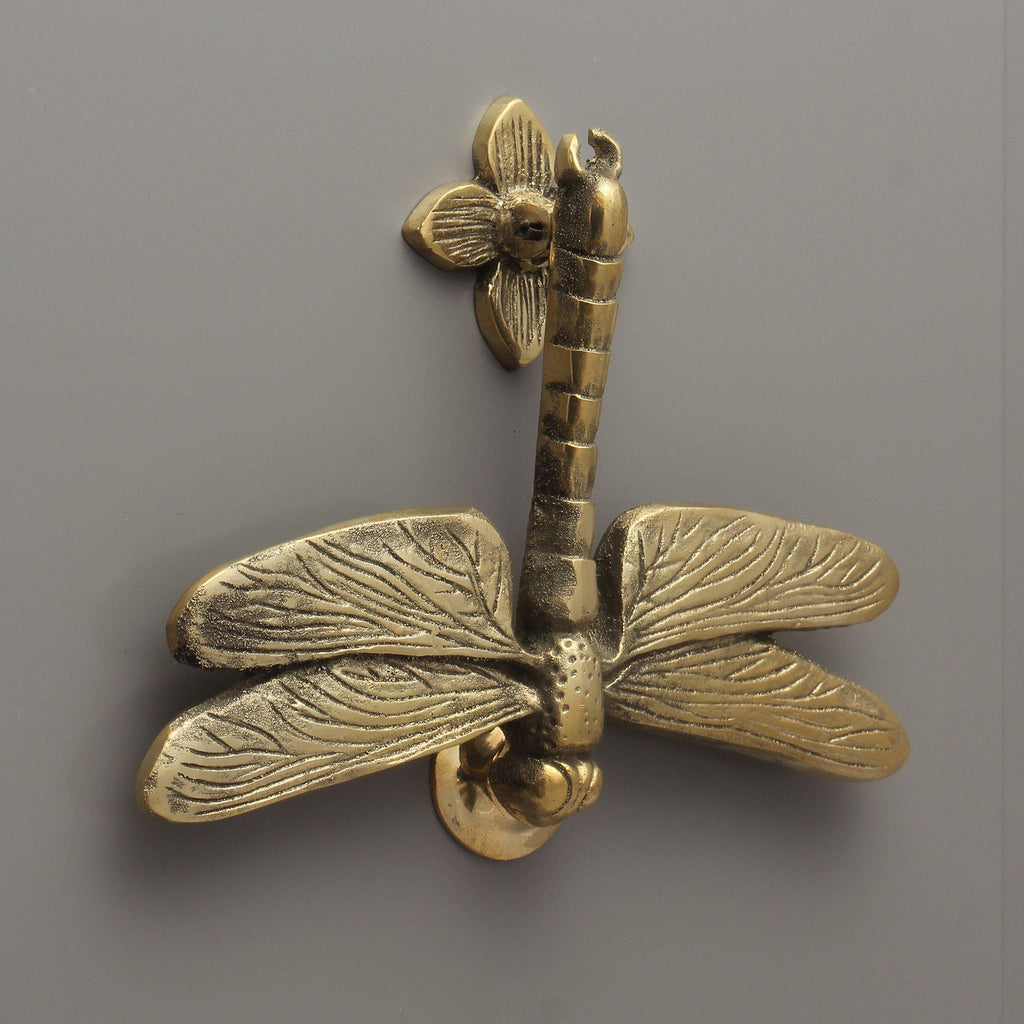 Dragonfly Door Knocker | Solid Brass